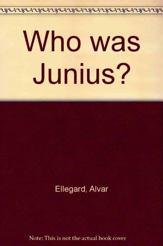 Imagen de archivo de Who was Junius? a la venta por A Book By Its Cover