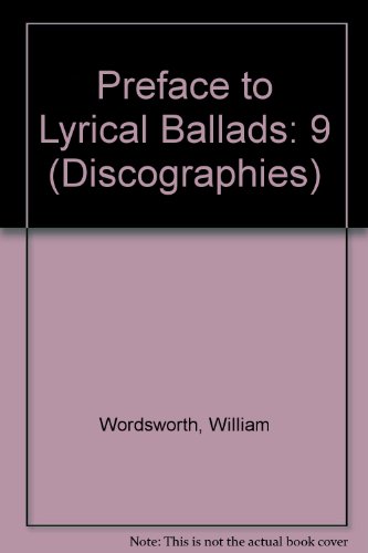 Imagen de archivo de Wordsworth's Preface to Lyrical Ballads a la venta por Chequamegon Books