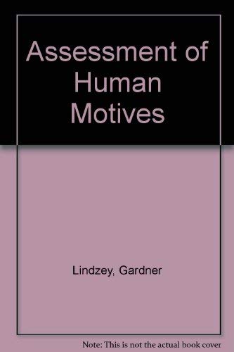 9780313212475: Assessment of Human Motives