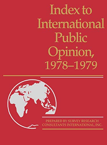 Imagen de archivo de Index to International Public Opinion, 1978-1979 a la venta por Lucky's Textbooks