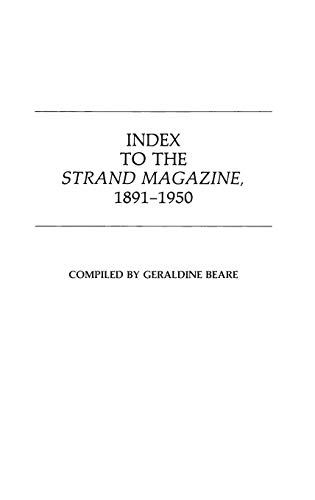 Beispielbild fr Index to the Strand Magazine, 1891-1950 zum Verkauf von GF Books, Inc.