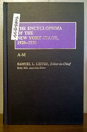 9780313236150: The Encyclopedia of the New York Stage, 1920-1930: Set