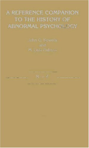 Reference Abnorm Psych V2 (9780313242625) by Howells, John G.; Osborn, M. Livia; Howells
