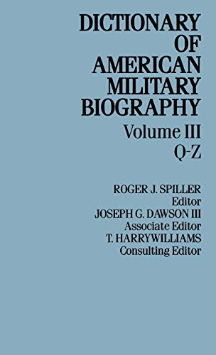 Beispielbild fr Dict Amer Military Biog V3 zum Verkauf von Better World Books