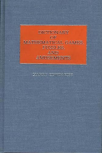 Beispielbild fr Dictionary of Language Games, Puzzles, and Amusements zum Verkauf von Better World Books