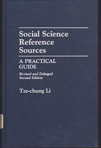 Stock image for Social Science Reference Sources: A Practical Guide for sale by K & L KICKIN'  BOOKS