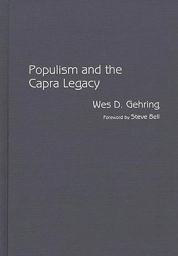 Imagen de archivo de Populism and the Capra Legacy a la venta por Books on the Square