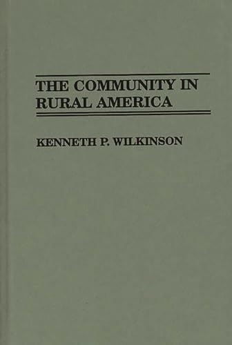 Beispielbild fr Community in Rural America zum Verkauf von TextbookRush