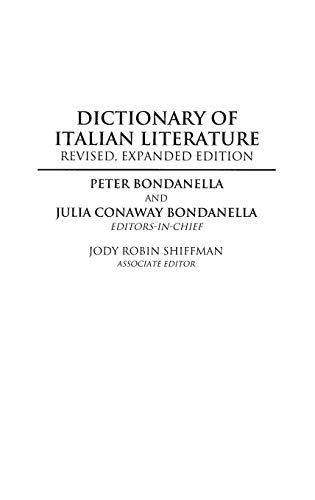 Beispielbild fr Dictionary of Italian Literature zum Verkauf von Better World Books