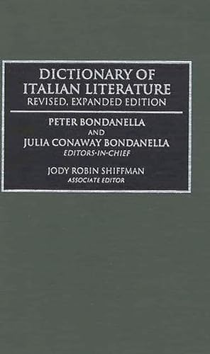 Imagen de archivo de Dictionary of Italian Literature a la venta por Better World Books