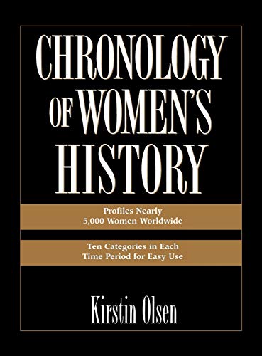 Imagen de archivo de Chronology of Women's History (Culture) a la venta por suffolkbooks
