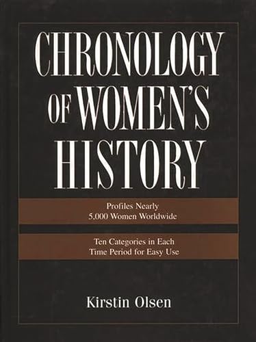 Stock image for Chronology of Women's History for sale by Better World Books