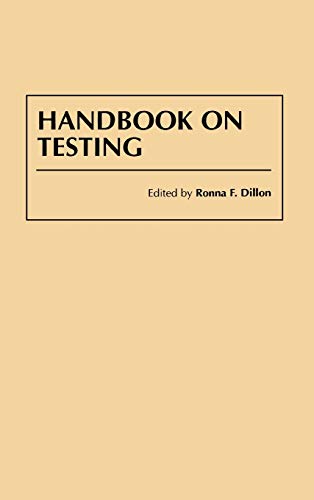 Stock image for Handbook on Testing for sale by Better World Books: West