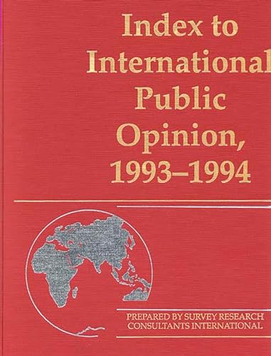 Imagen de archivo de Index to International Public Opinion, 19931994 a la venta por PBShop.store US