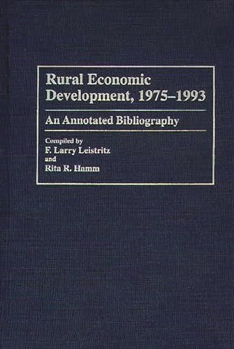 Imagen de archivo de Rural Economic Development, 1975-1993. a la venta por Yushodo Co., Ltd.