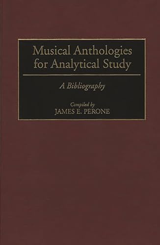 9780313295959: Musical Anthologies for Analytical Study (Music Reference Collection): A Bibliography