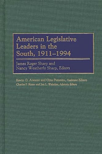 Stock image for American Legislative Leaders in the South, 1911-1994 for sale by suffolkbooks
