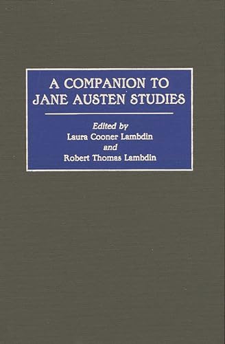 Stock image for A Companion to Jane Austen Studies for sale by Alplaus Books