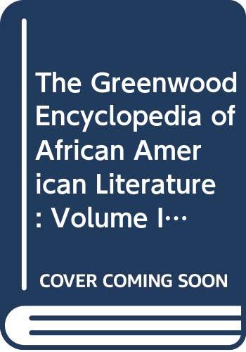 Stock image for The Greenwood Encyclopedia of African American Literature for sale by Better World Books