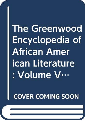 Stock image for The Greenwood Encyclopedia of African American Literature for sale by Better World Books