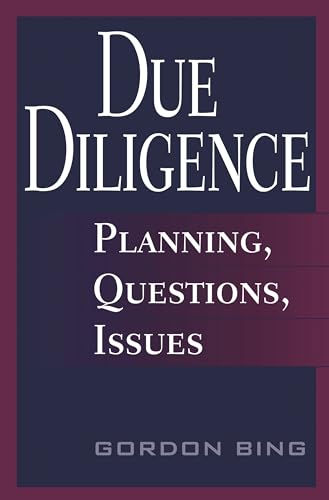 Stock image for Due Diligence: Planning, Questions, Issues for sale by suffolkbooks