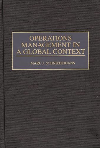 Stock image for Operations Management in a Global Context for sale by Lucky's Textbooks