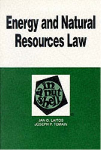 Beispielbild fr Energy and Natural Resources Law in a Nutshell zum Verkauf von Better World Books