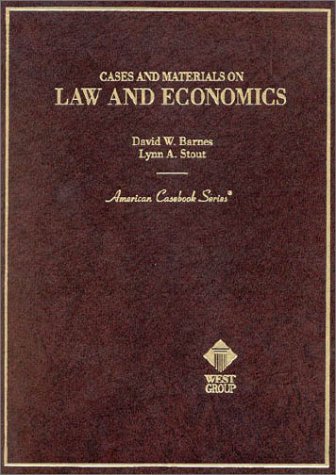 9780314001887: Cases and Materials on Law and Economics (American Casebook Series)