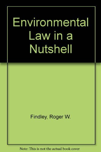Beispielbild fr Environmental Law in a Nutshell (Nutshell series) zum Verkauf von Wonder Book