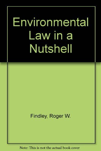 Stock image for Environmental Law in a Nutshell (Nutshell series) for sale by Wonder Book