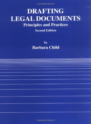 9780314003256: Drafting Legal Documents: Principles and Practices