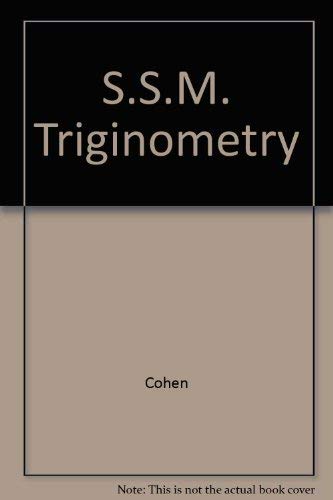 Beispielbild fr S.S.M. Triginometry zum Verkauf von Wonder Book