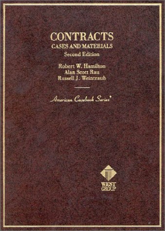 Beispielbild fr Cases and materials on contracts. (American casebook series). Ex-Library. zum Verkauf von Yushodo Co., Ltd.