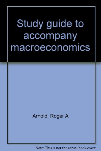 Stock image for Study guide to accompany macroeconomics for sale by -OnTimeBooks-