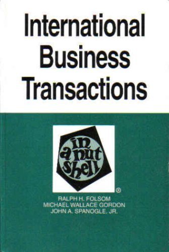 Beispielbild fr International Business Transactions in a Nutshell zum Verkauf von HPB-Red