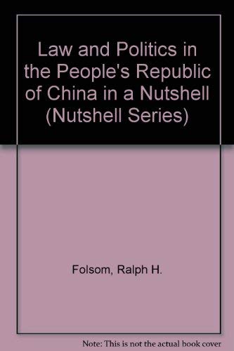 Beispielbild fr Law and Politics in the People's Republic of China zum Verkauf von Bookworm Books