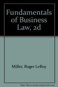 Beispielbild fr Fundamentals of Business Law zum Verkauf von Wonder Book