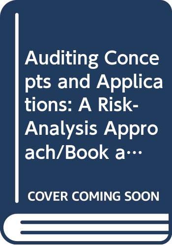 Imagen de archivo de Auditing Concepts and Applications : A Risk Analysis Approach a la venta por Better World Books