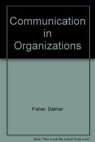 Stock image for Communication in Organizations for sale by Better World Books