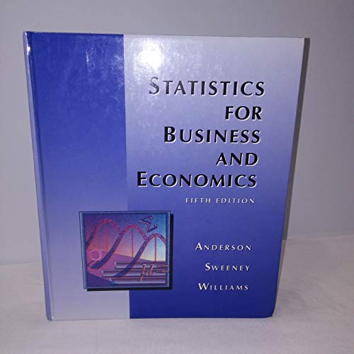 Beispielbild fr Statistics for Business and Economics zum Verkauf von WorldofBooks
