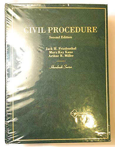 Civil Procedure (Hornbook Series) (9780314013064) by Jack H. Friedenthal