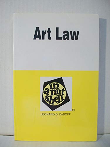 Imagen de archivo de Art Law in a Nutshell (Nutshell Series) a la venta por WeSavings LLC