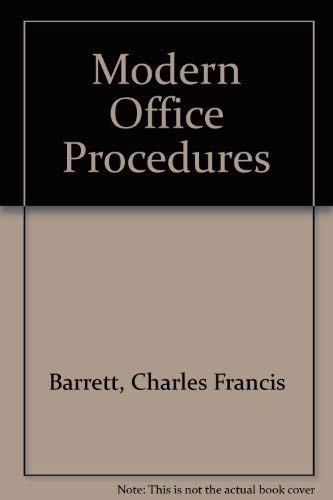Imagen de archivo de Modern Office Procedures a la venta por Better World Books