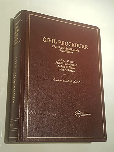 Imagen de archivo de Civil Procedure: Cases and Materials a la venta por ThriftBooks-Dallas