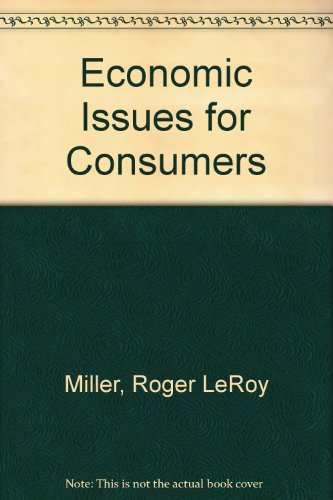 Beispielbild fr Economic Issues for Consumers zum Verkauf von Better World Books