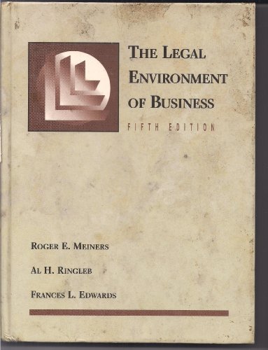 Stock image for The Legal Environment of Business for sale by Top Notch Books