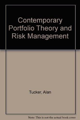 Beispielbild fr Contemporary Portfolio Theory and Risk Management zum Verkauf von Better World Books