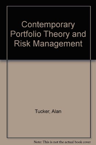 Stock image for Contemporary Portfolio Theory and Risk Management for sale by Better World Books Ltd