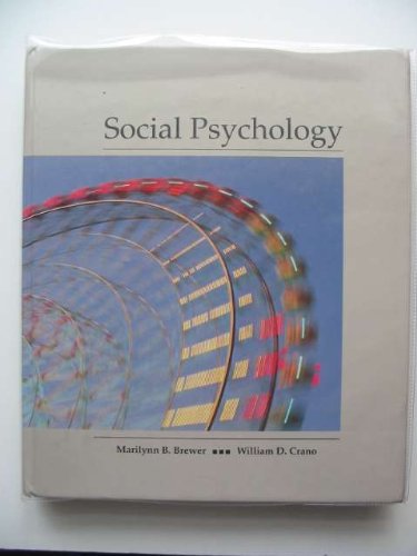 Beispielbild fr Social Psychology zum Verkauf von WorldofBooks