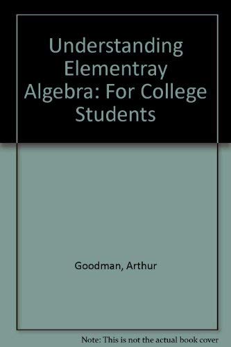 9780314028990: Understanding Elementary Algebra for College Students